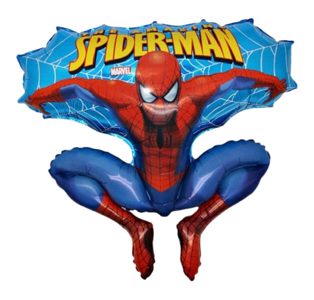 Spider-Man Labubu Helium Luftballon – XXL Folienballon 45 x 83 cm für Party & Deko