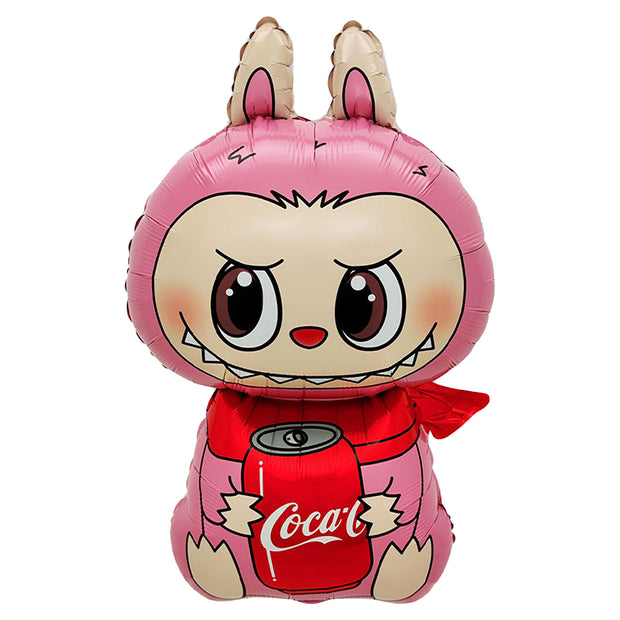 Cola Labubu Helium Luftballon – XXL Folienballon 45 x 83 cm für Party & Deko