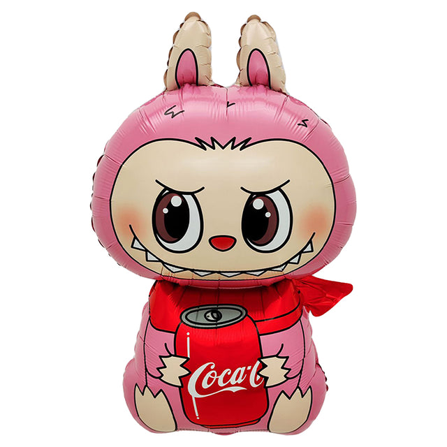 Cola Labubu Helium Luftballon – XXL Folienballon 45 x 83 cm für Party & Deko