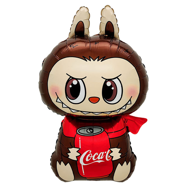 Cola Labubu Helium Luftballon – XXL Folienballon 45 x 83 cm für Party & Deko