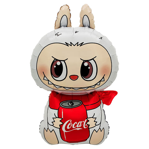 Cola Labubu Helium Luftballon – XXL Folienballon 45 x 83 cm für Party & Deko